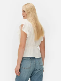 Mujer Primark Camisas Y Blusas|Camiseta Victoriana Sin Mangas Con Bordado Inglés