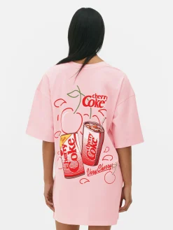 Mujer Primark Camisones Y Ropa Para Dormir Mujer|Camisón De Coca-Cola «Cherry Coke»