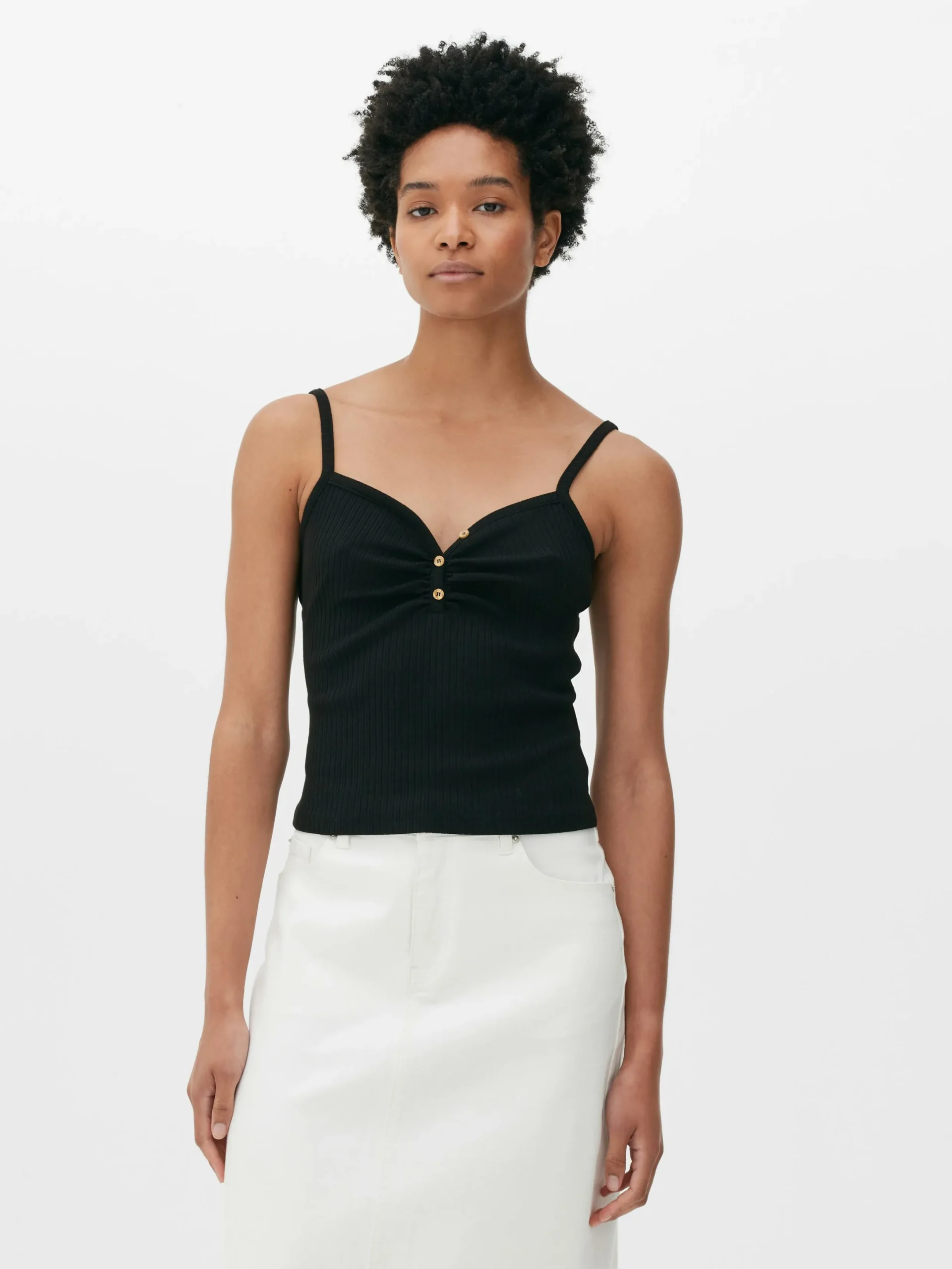 Mujer Primark Tops Y Camisetas|Camisola Con Cuello Henley