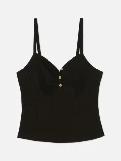 Mujer Primark Tops Y Camisetas|Camisola Con Cuello Henley