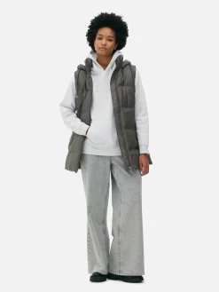 Mujer Primark Abrigos Y Chaquetas|Chaleco Acolchado Con Capucha