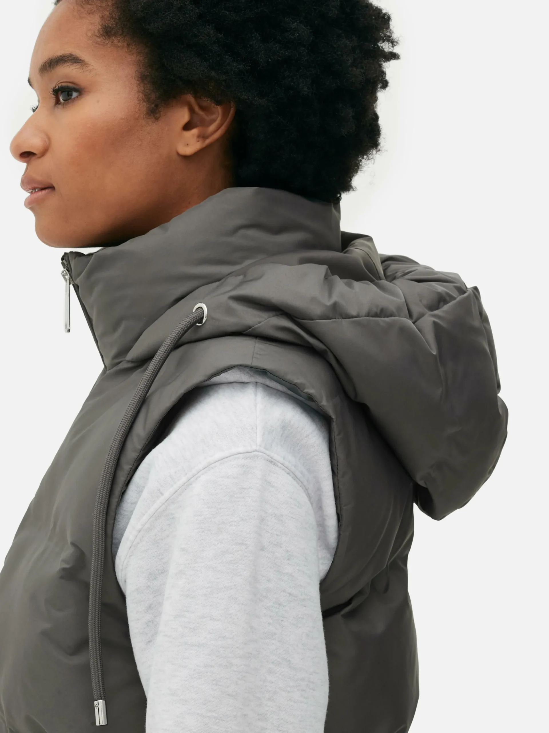 Mujer Primark Abrigos Y Chaquetas|Chaleco Acolchado Con Capucha