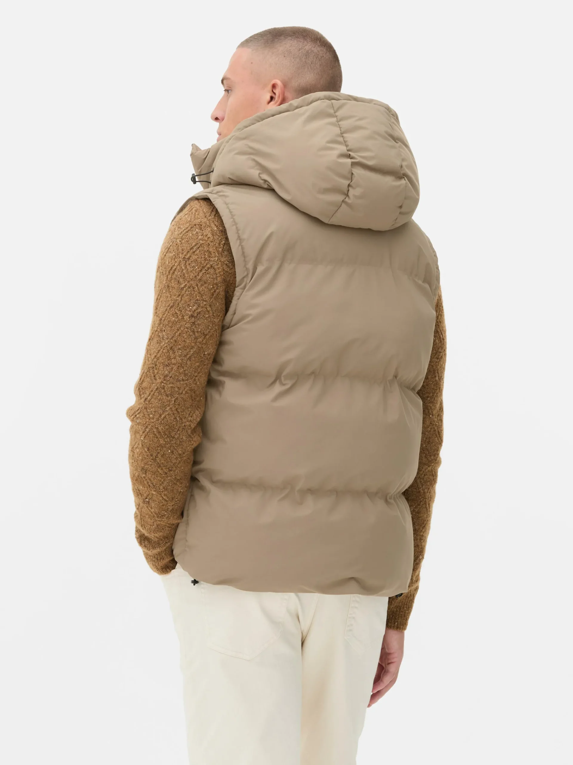 Hombre Primark Abrigos Y Chaquetas|Chaleco Acolchado Con Capucha