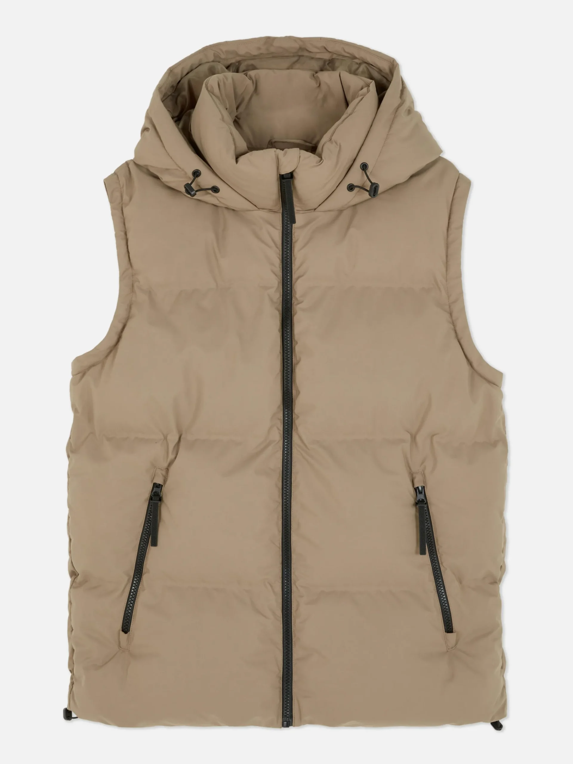 Hombre Primark Abrigos Y Chaquetas|Chaleco Acolchado Con Capucha