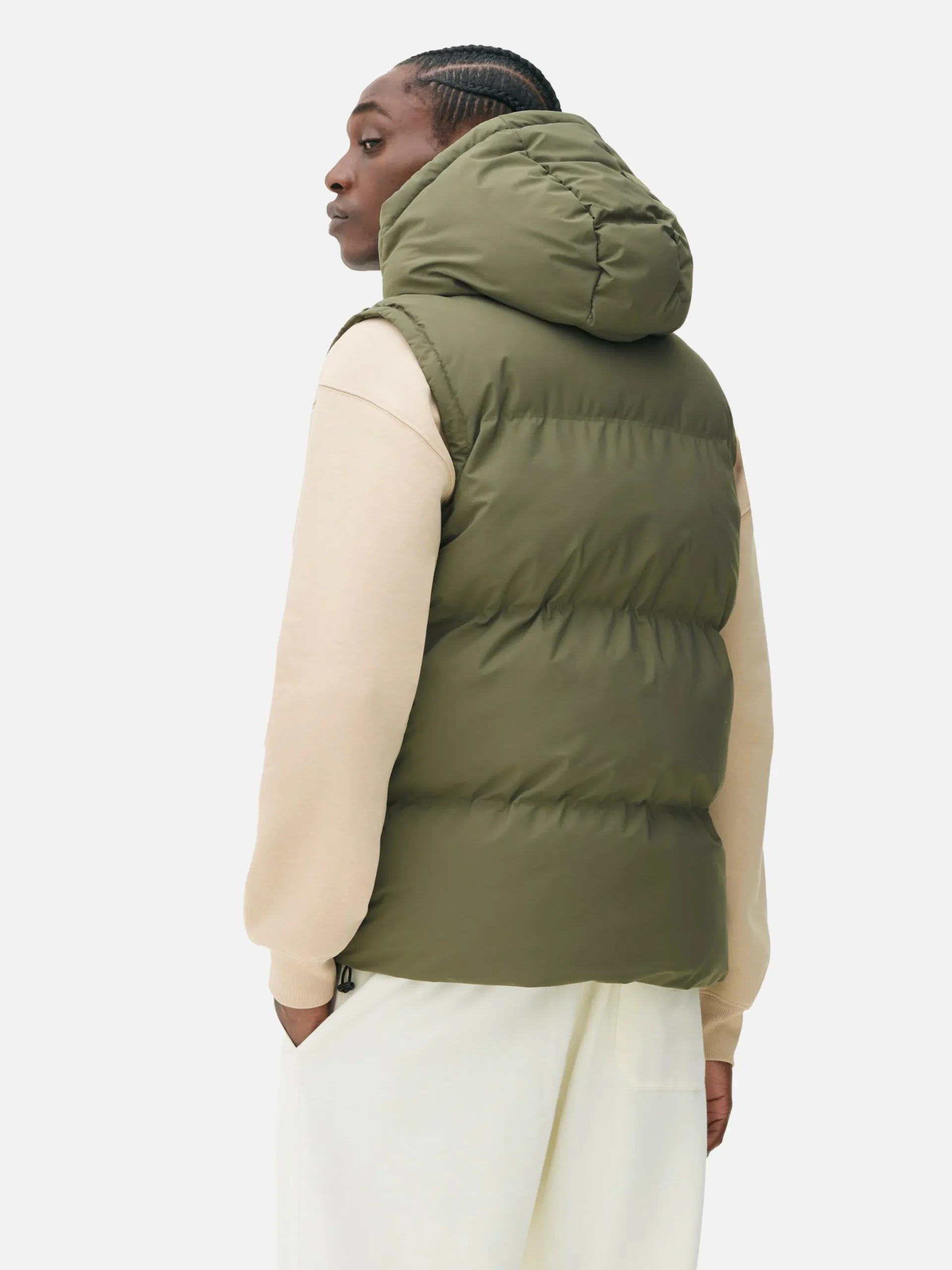 Hombre Primark Abrigos Y Chaquetas|Chaleco Acolchado Con Capucha