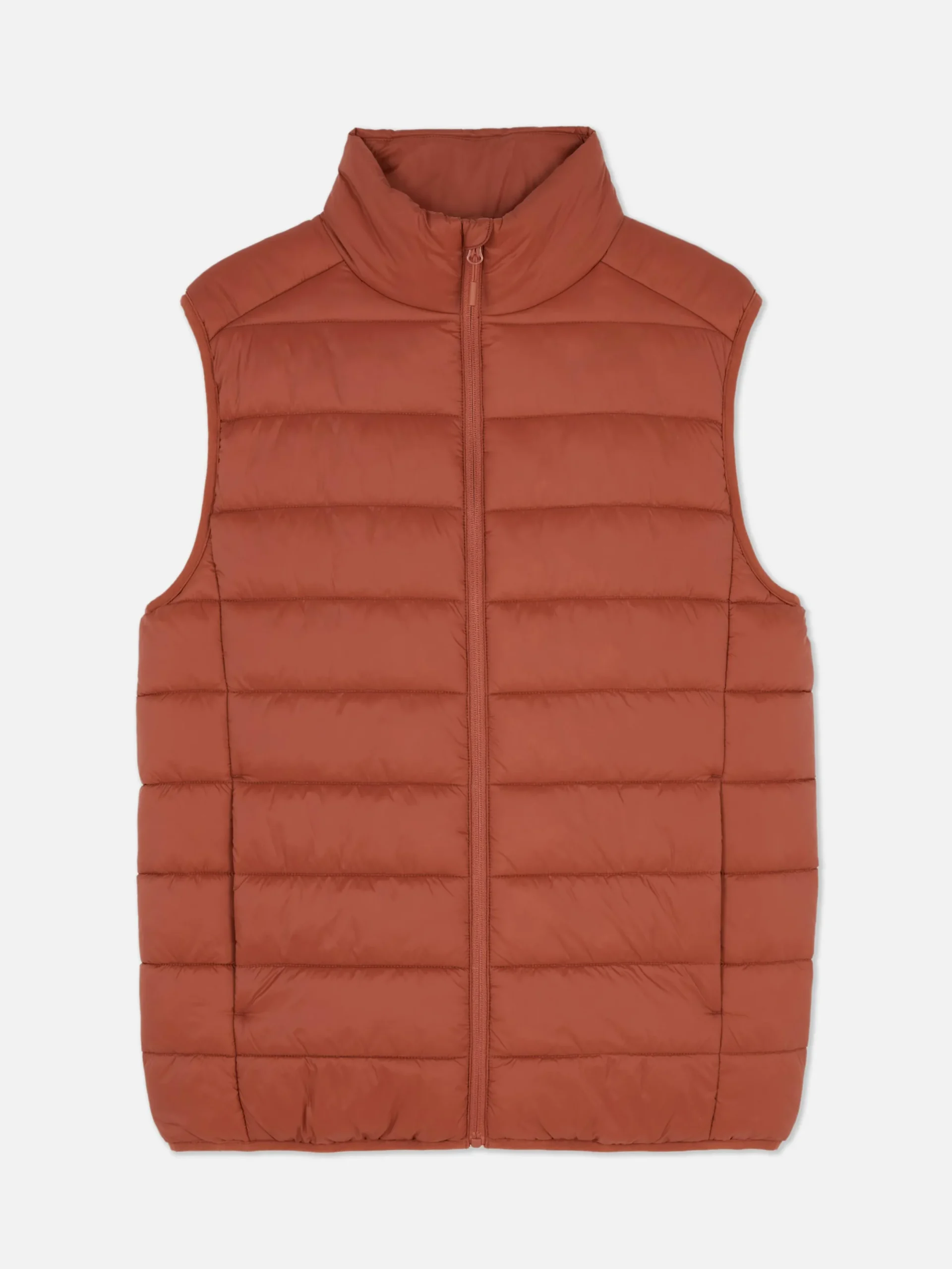 Hombre Primark Abrigos Y Chaquetas|Chaleco Acolchado Con Cremallera Integral