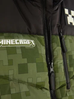 Niños Primark Abrigos Y Chaquetas|Chaleco Acolchado Con Cremallera De Minecraft