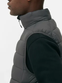 Hombre Primark Abrigos Y Chaquetas|Chaleco Acolchado Con Cremallera Integral
