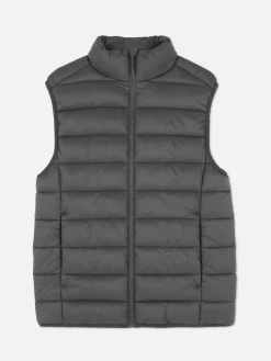 Hombre Primark Abrigos Y Chaquetas|Chaleco Acolchado Con Cremallera Integral