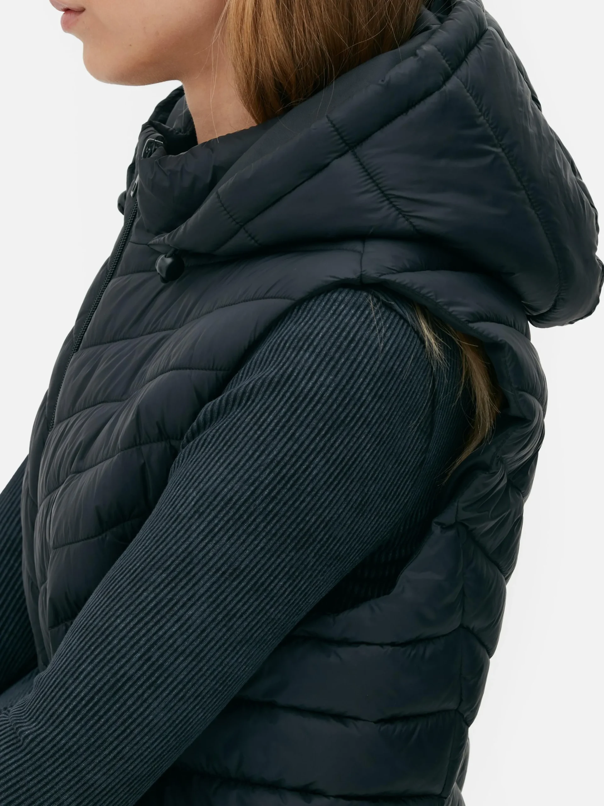 Mujer Primark Abrigos Y Chaquetas|Chaleco Acolchado De Corte Largo