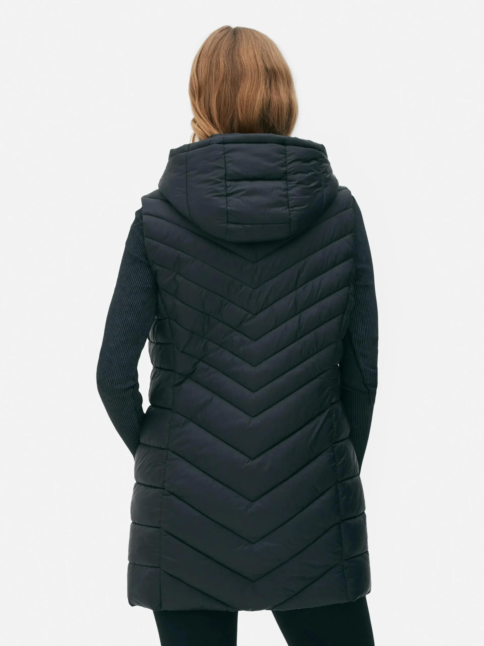 Mujer Primark Abrigos Y Chaquetas|Chaleco Acolchado De Corte Largo