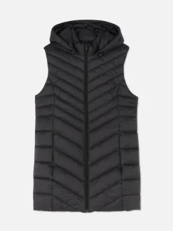 Mujer Primark Abrigos Y Chaquetas|Chaleco Acolchado De Corte Largo