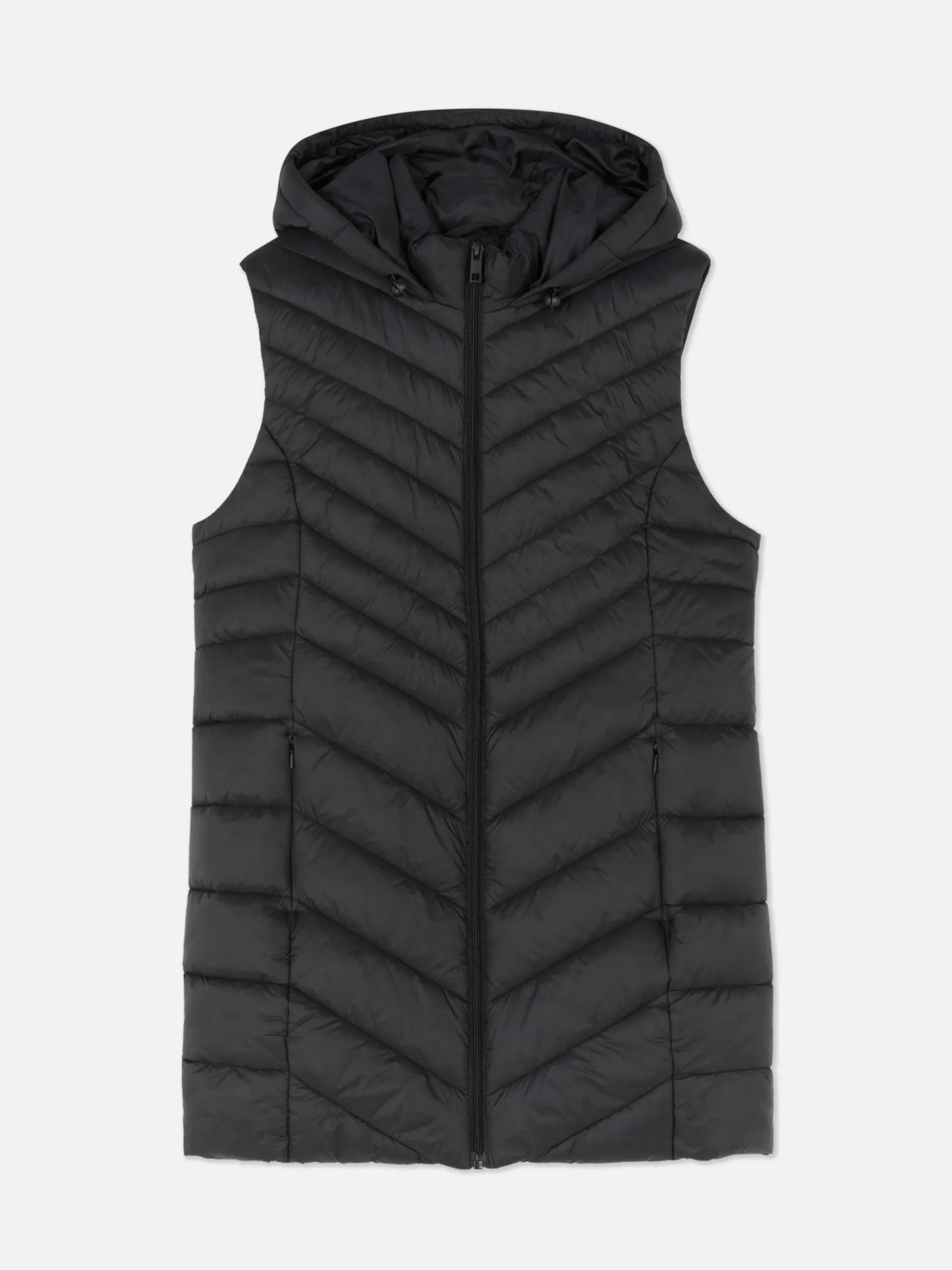 Mujer Primark Abrigos Y Chaquetas|Chaleco Acolchado De Corte Largo