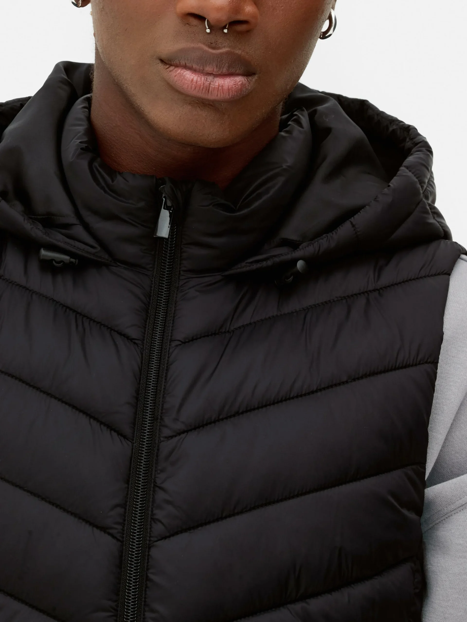 Mujer Primark Abrigos Y Chaquetas|Chaleco Con Capucha