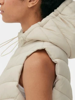 Mujer Primark Abrigos Y Chaquetas|Chaleco Con Capucha