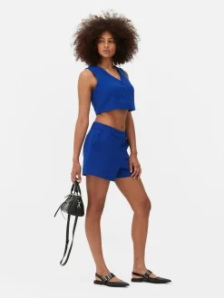 Mujer Primark Blazers|Chaleco Corto Con Botonadura Simple