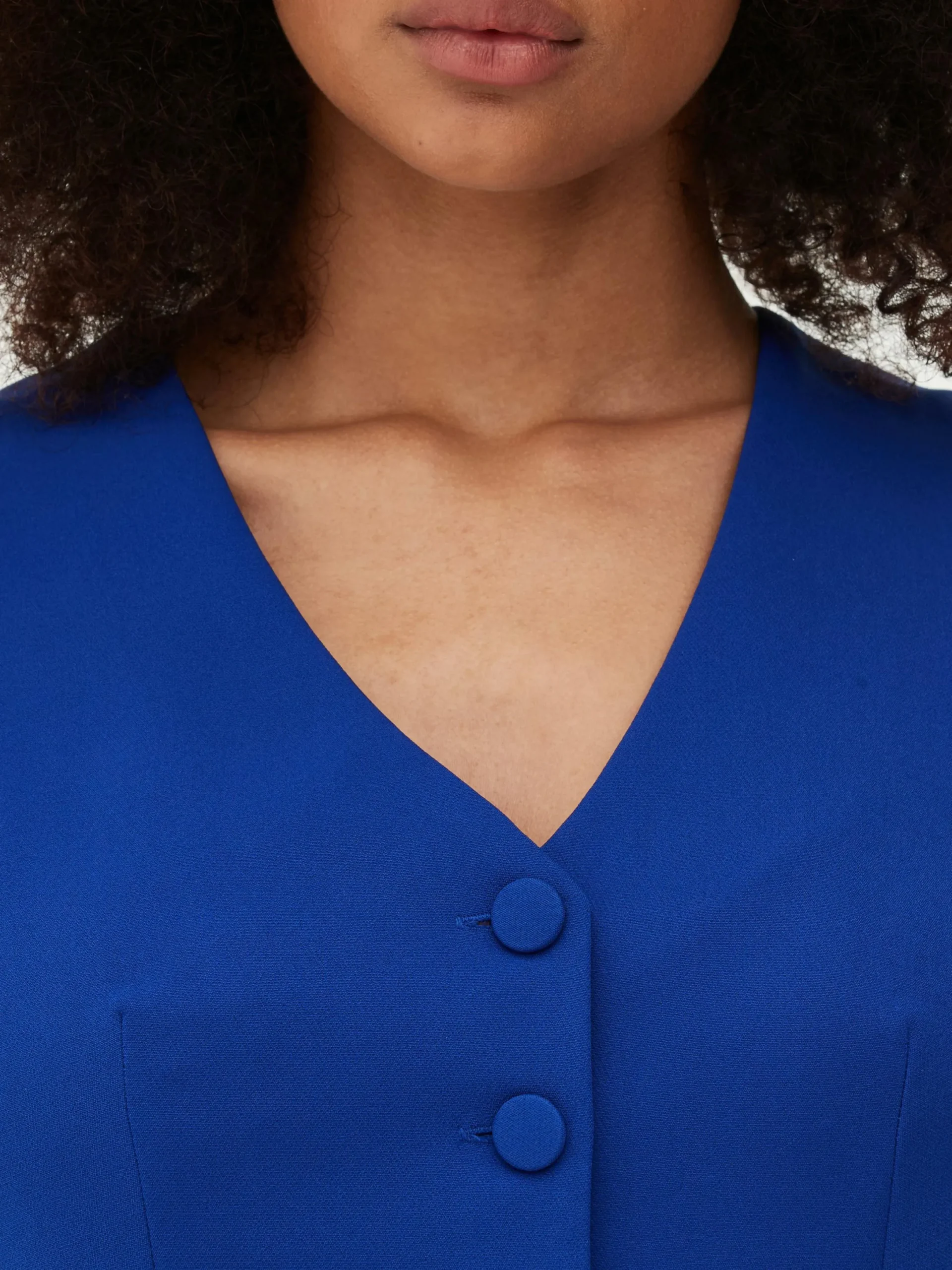 Mujer Primark Blazers|Chaleco Corto Con Botonadura Simple