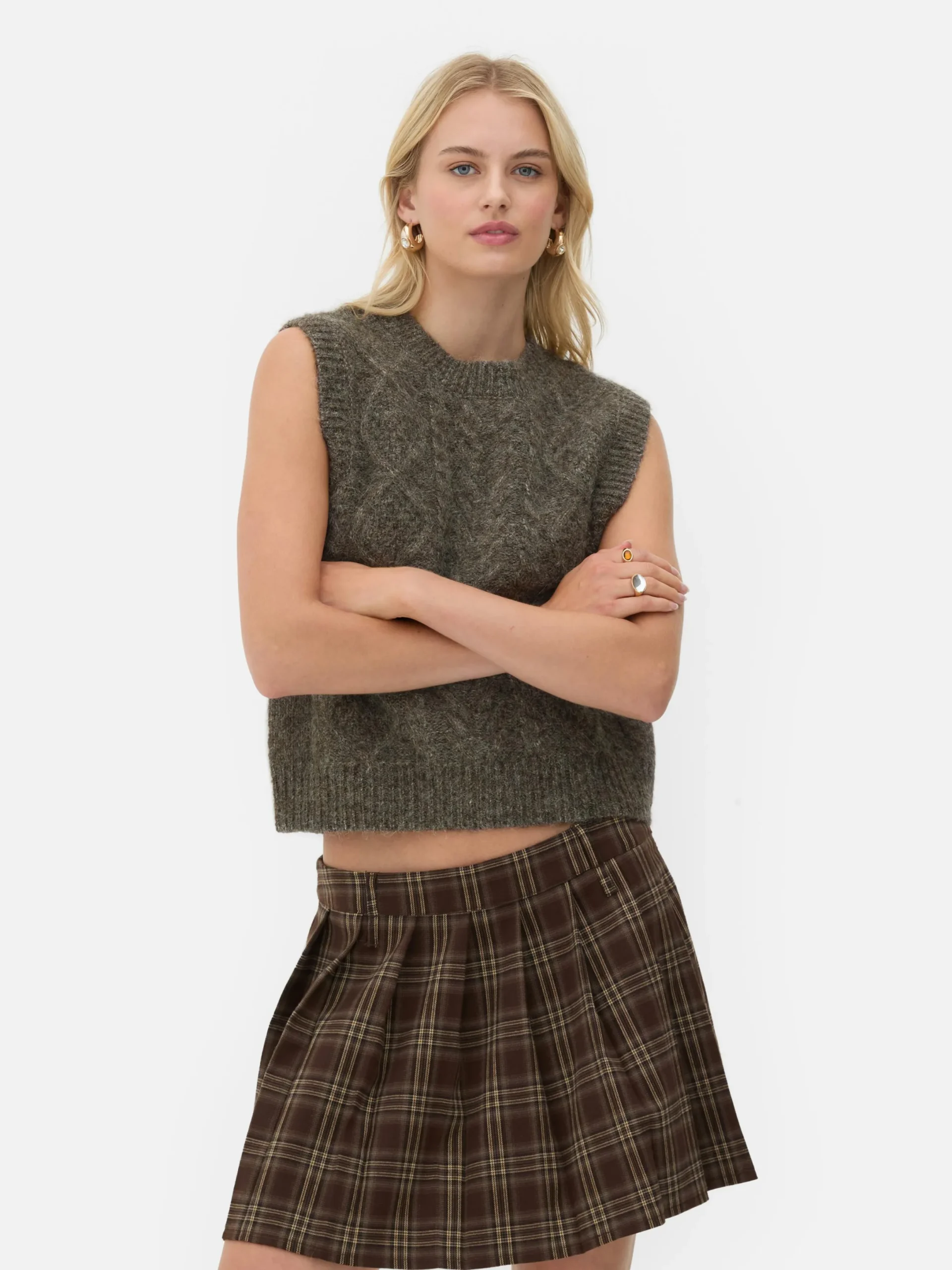 Mujer Primark Jerseys Y Cárdigans|Chaleco De Punto De Ochos De Rita Ora