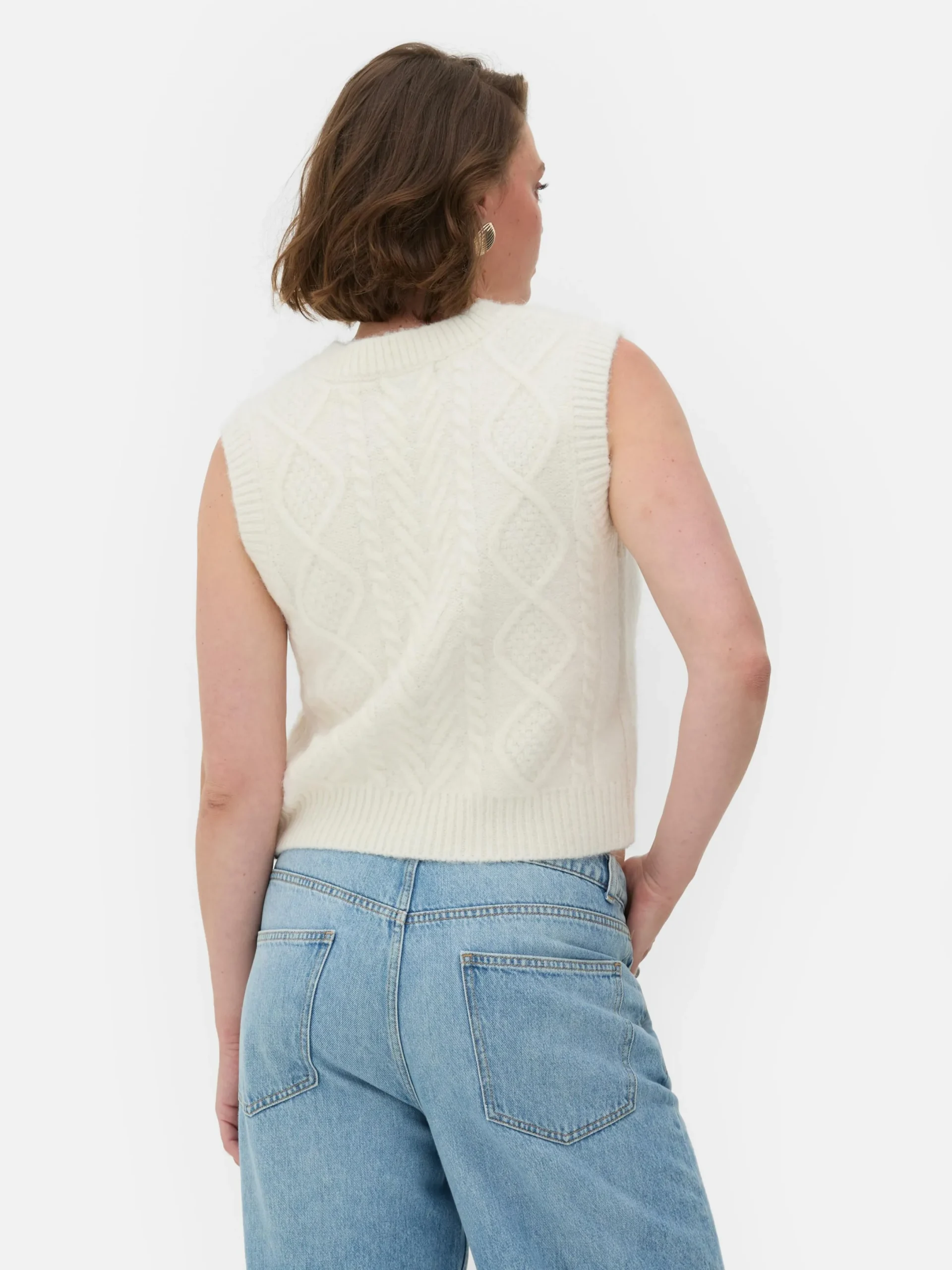 Mujer Primark Jerseys Y Cárdigans|Chaleco De Punto De Ochos De Rita Ora