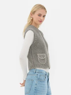 Mujer Primark Jerseys Y Cárdigans|Chaleco De Punto De Rita Ora