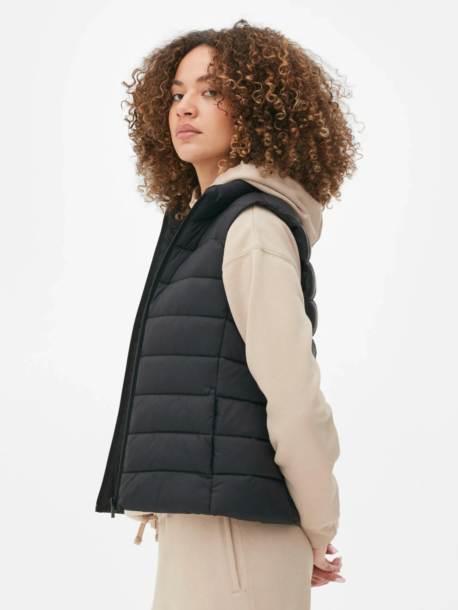 Mujer Primark Abrigos Y Chaquetas|Chaleco Ligero Con Relleno