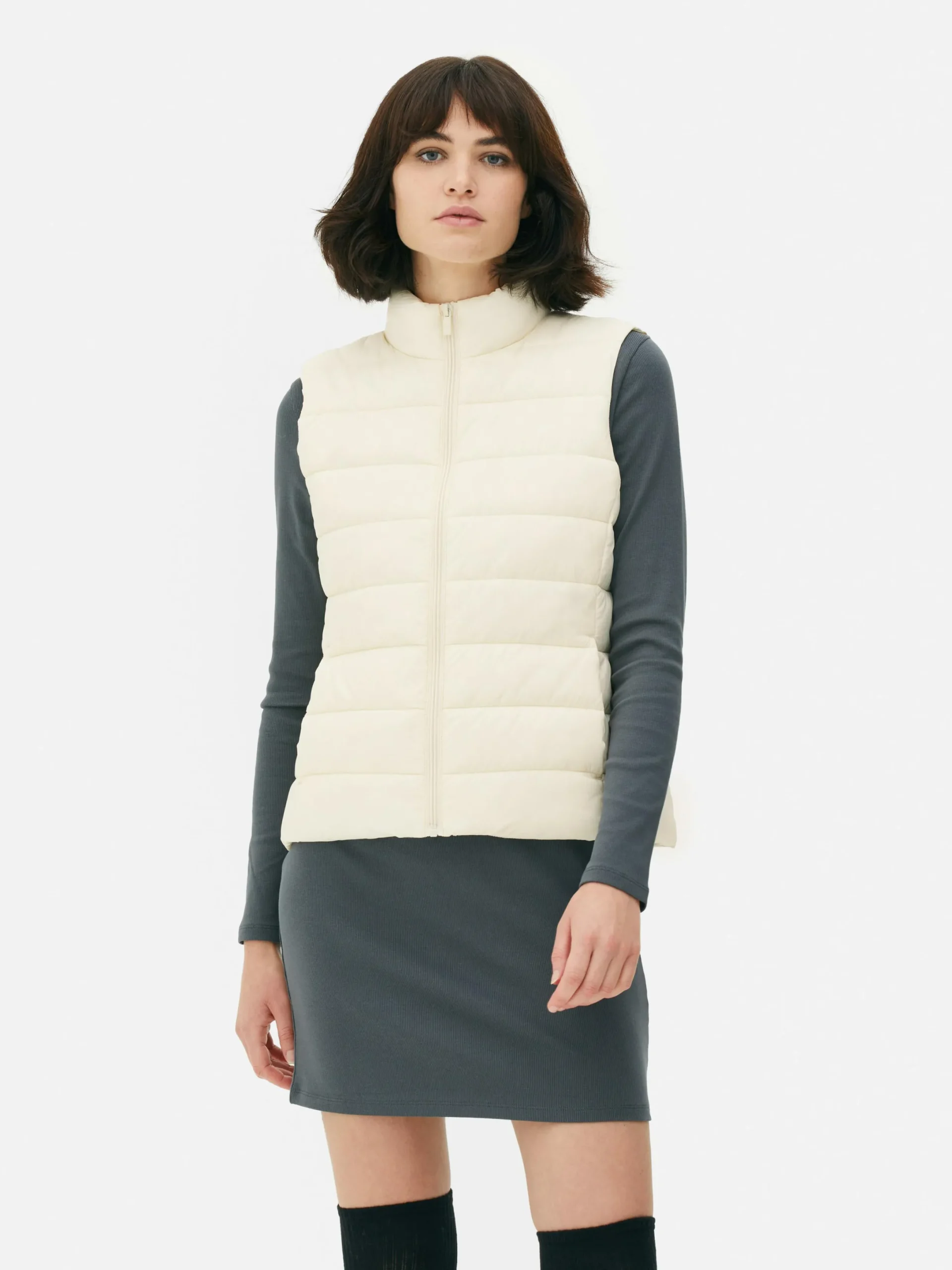 Mujer Primark Abrigos Y Chaquetas|Chaleco Ligero Con Relleno