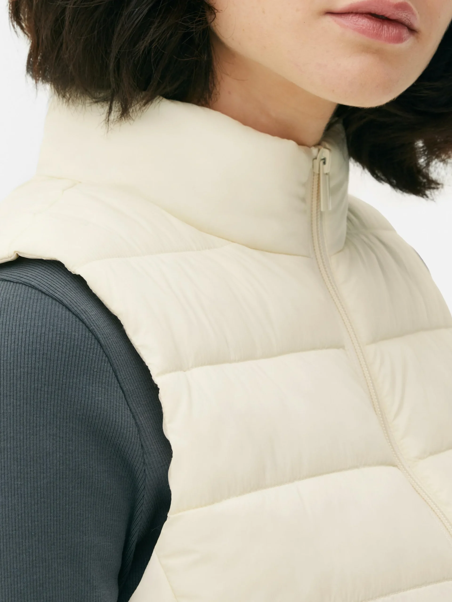 Mujer Primark Abrigos Y Chaquetas|Chaleco Ligero Con Relleno