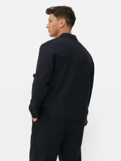 Hombre Primark Abrigos Y Chaquetas|Chaqueta A Rayas Con Botones De Kem