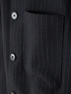 Hombre Primark Abrigos Y Chaquetas|Chaqueta A Rayas Con Botones De Kem