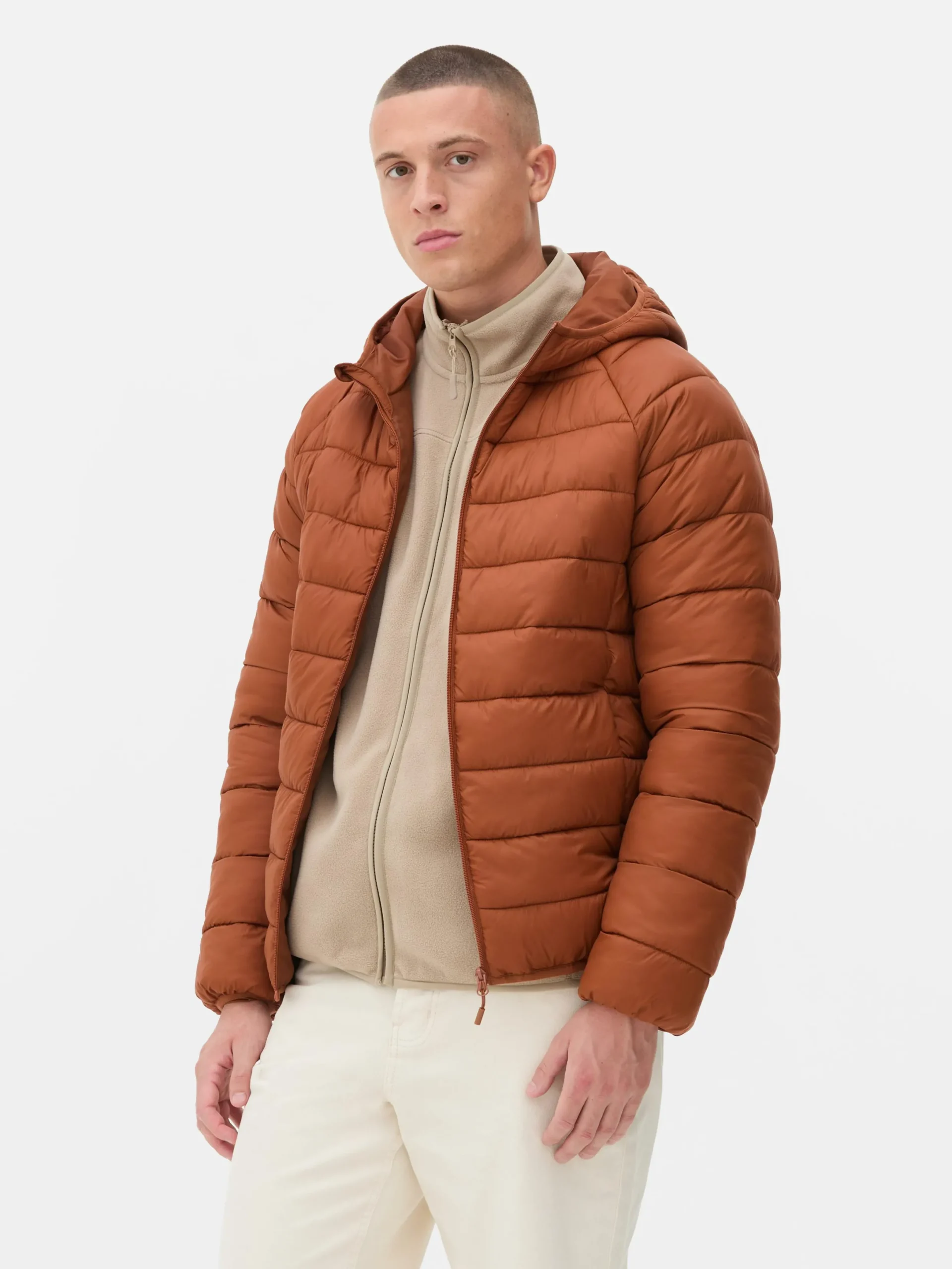 Hombre Primark Abrigos Y Chaquetas|Chaqueta Acolchada Con Capucha