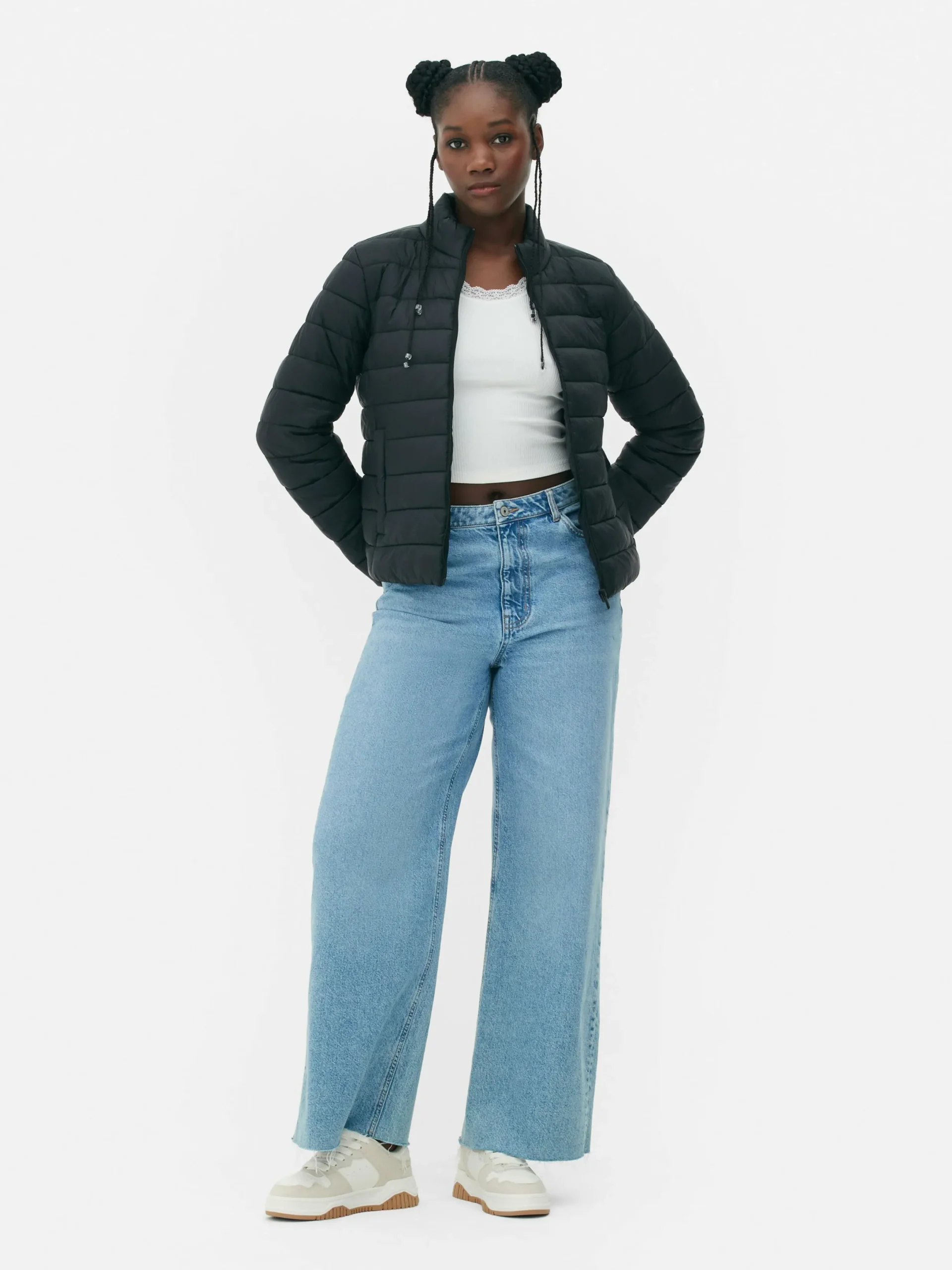 Mujer Primark Abrigos Y Chaquetas|Chaqueta Acolchada Con Cuello Chimenea