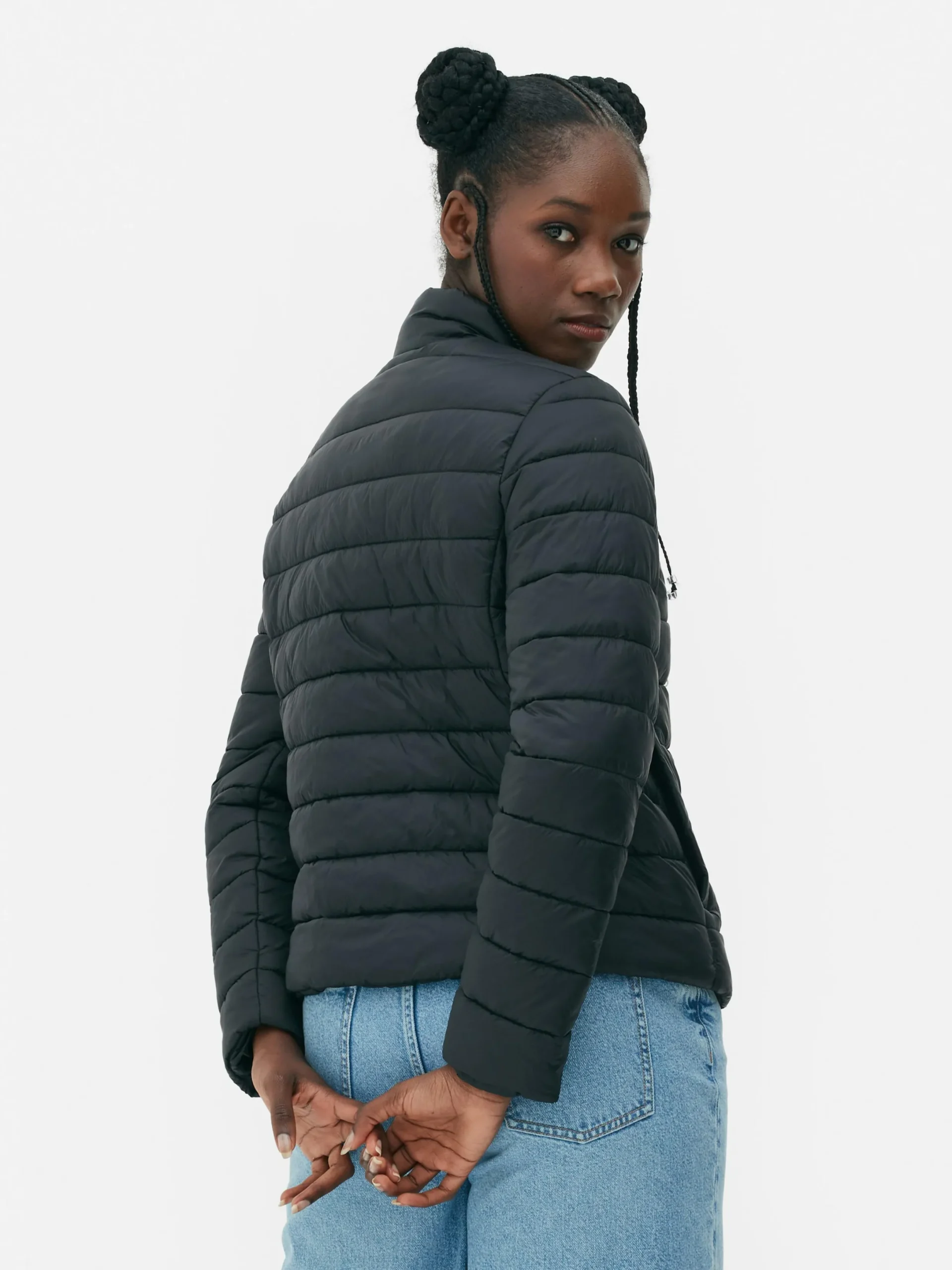Mujer Primark Abrigos Y Chaquetas|Chaqueta Acolchada Con Cuello Chimenea
