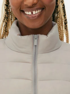 Mujer Primark Abrigos Y Chaquetas|Chaqueta Acolchada Con Cuello Chimenea