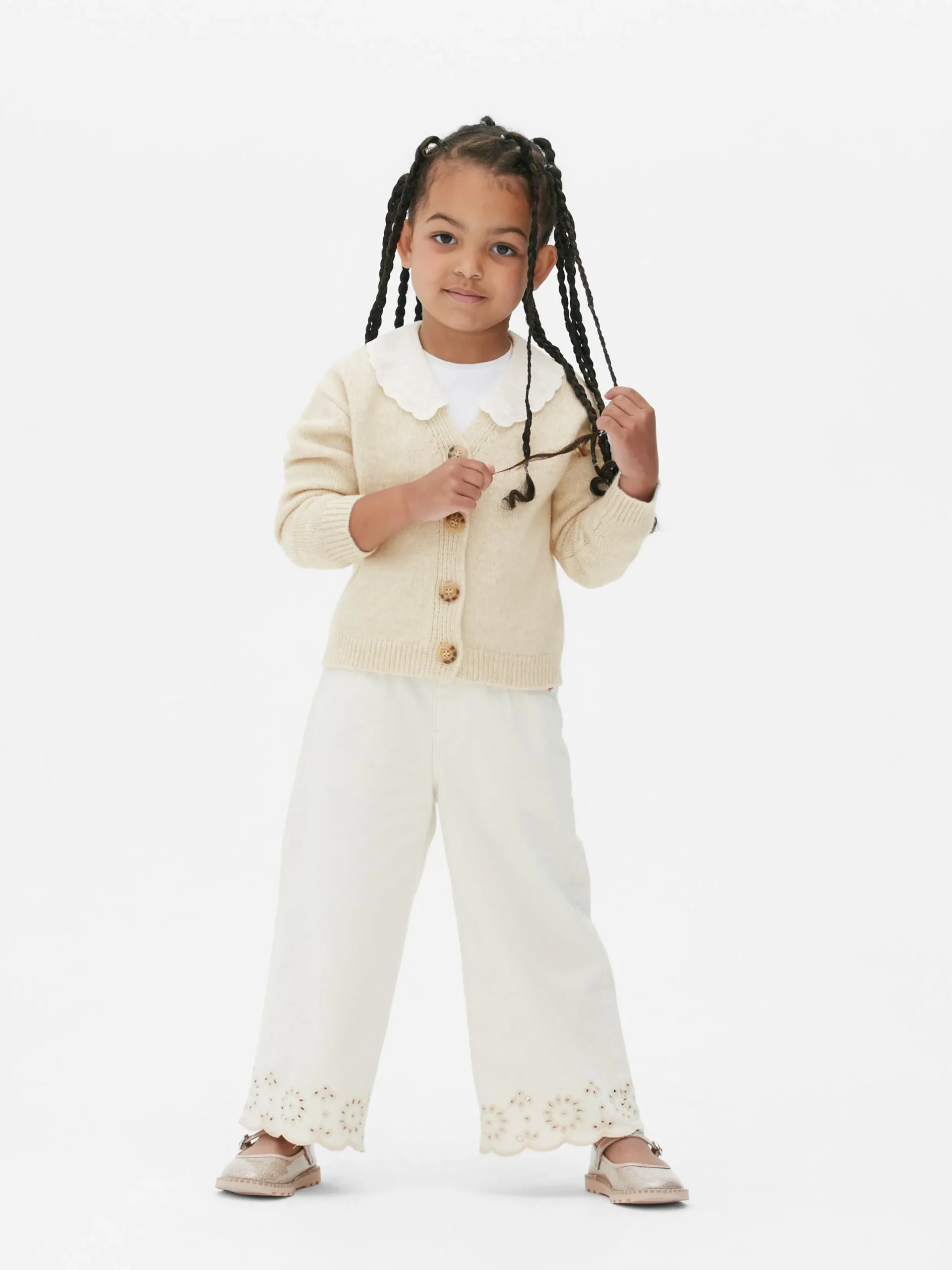 Niños Primark Jerseys Y Cárdigans|Chaqueta De Punto Con Cuello Bordado