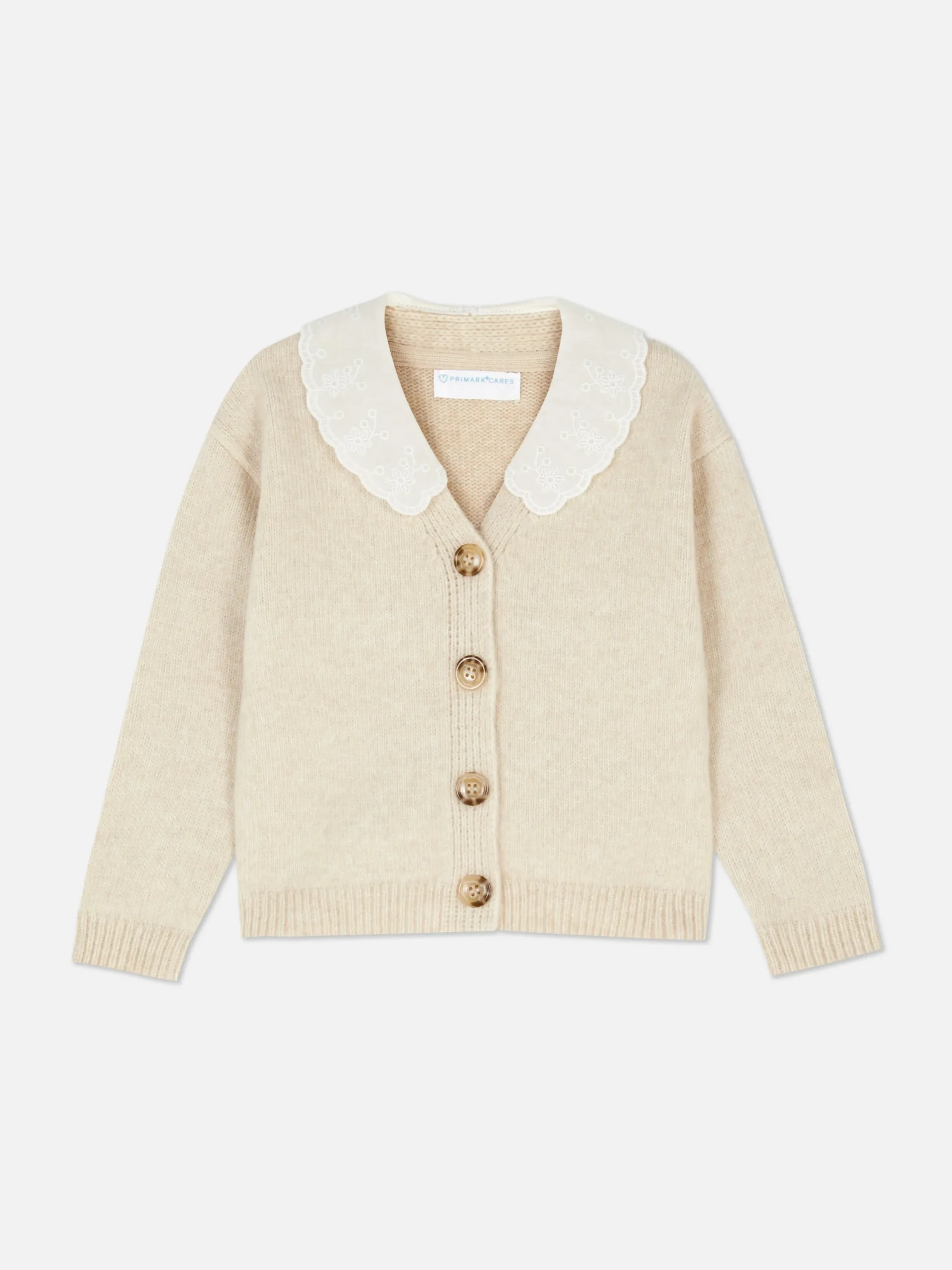 Niños Primark Jerseys Y Cárdigans|Chaqueta De Punto Con Cuello Bordado