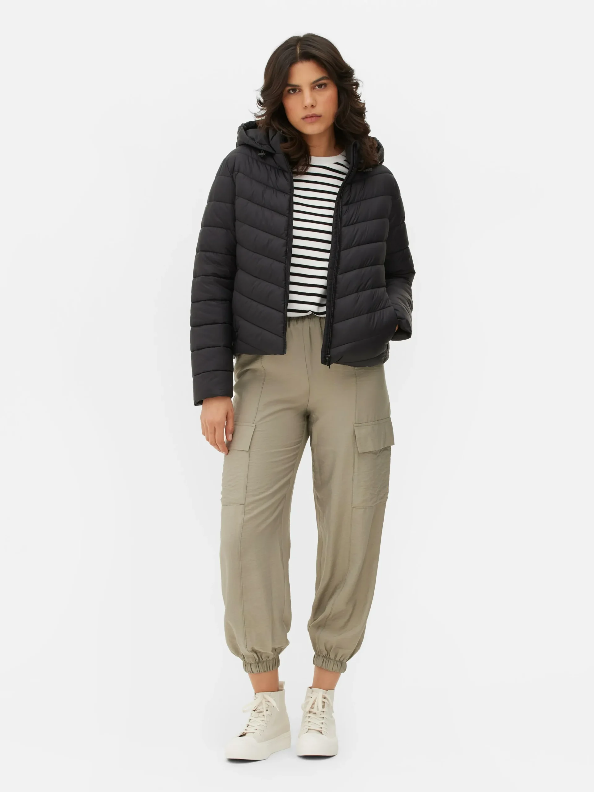 Mujer Primark Abrigos Y Chaquetas|Chaqueta Ligera Acolchada Con Capucha