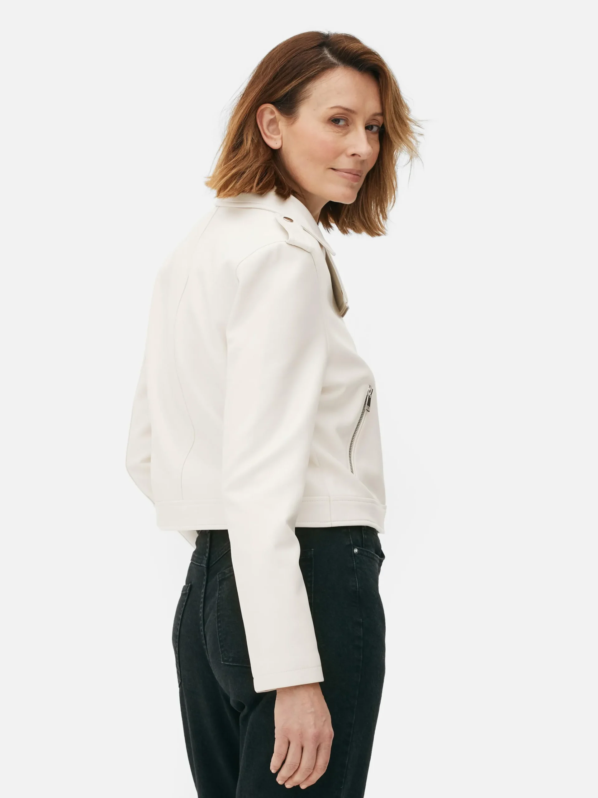 Mujer Primark Abrigos Y Chaquetas|Chaqueta Motera Básica De Cuero Sintético