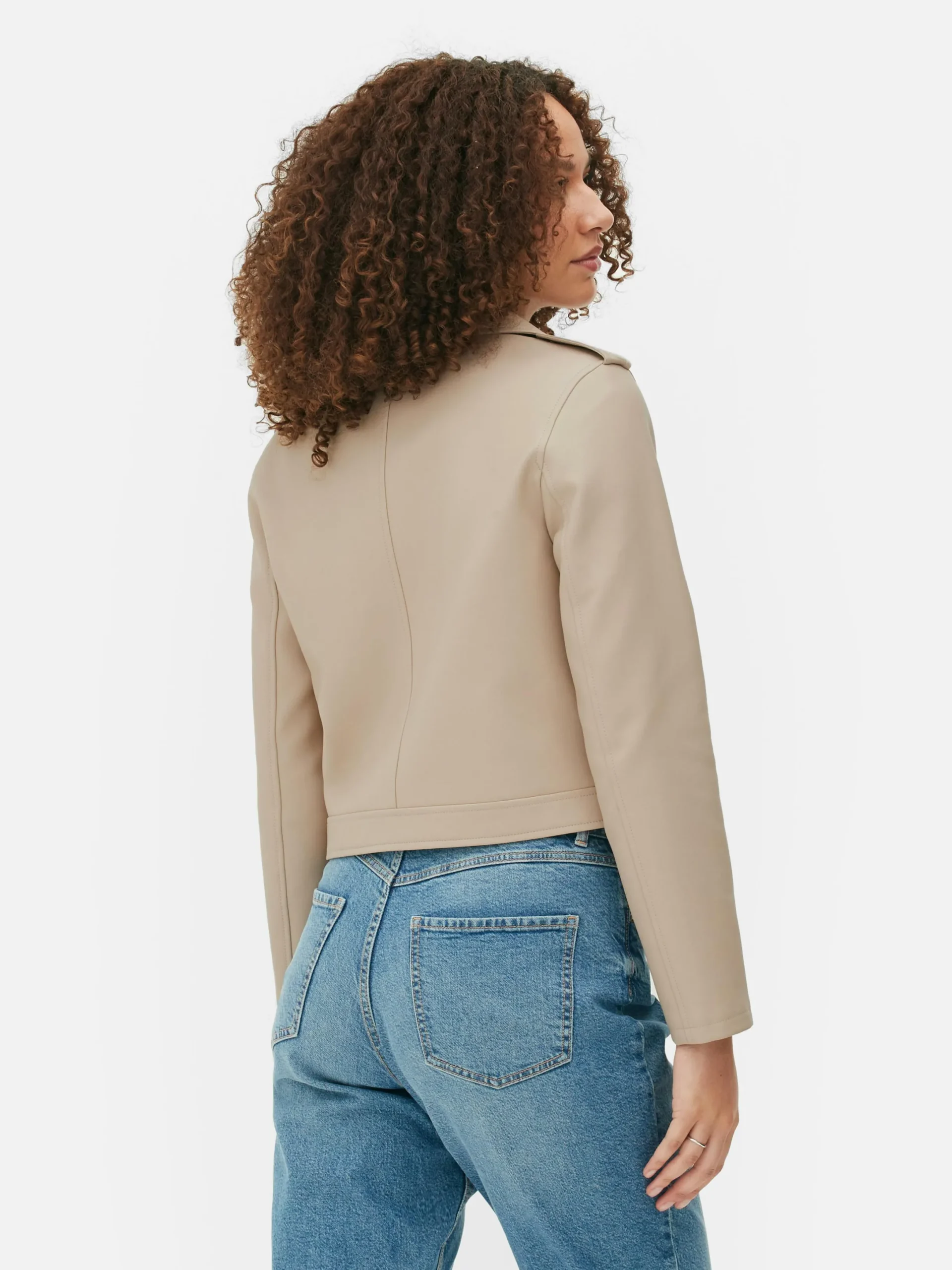 Mujer Primark Abrigos Y Chaquetas|Chaqueta Motera Básica De Cuero Sintético