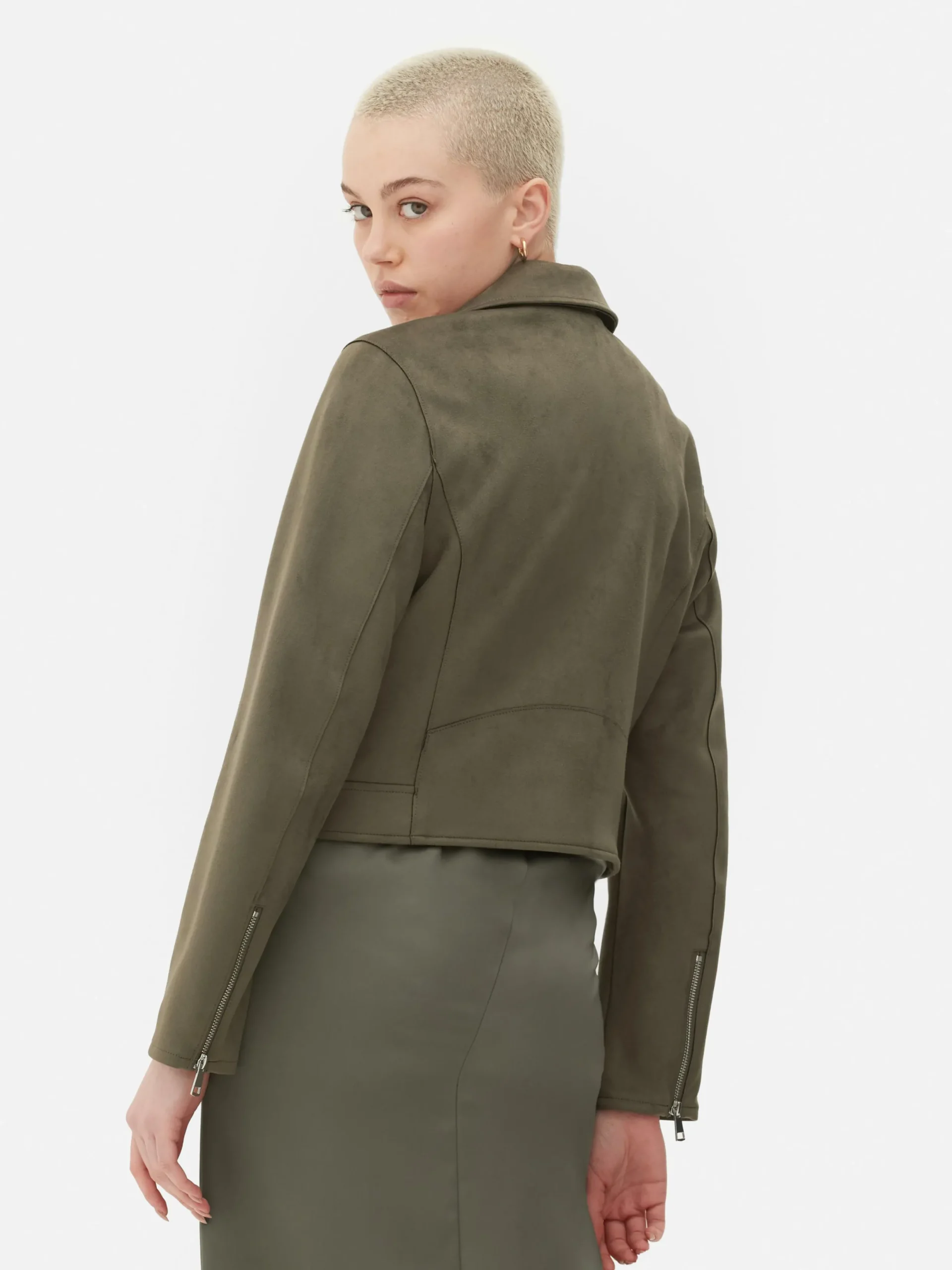 Mujer Primark Abrigos Y Chaquetas|Chaqueta Motera De Antelina