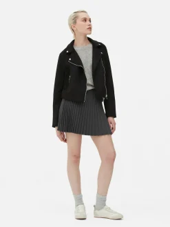 Mujer Primark Abrigos Y Chaquetas|Chaqueta Motera De Antelina