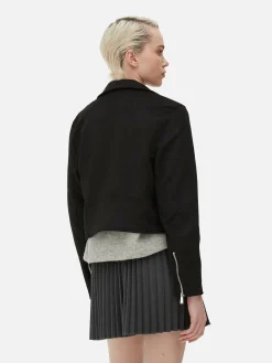 Mujer Primark Abrigos Y Chaquetas|Chaqueta Motera De Antelina