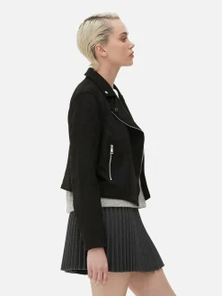 Mujer Primark Abrigos Y Chaquetas|Chaqueta Motera De Antelina