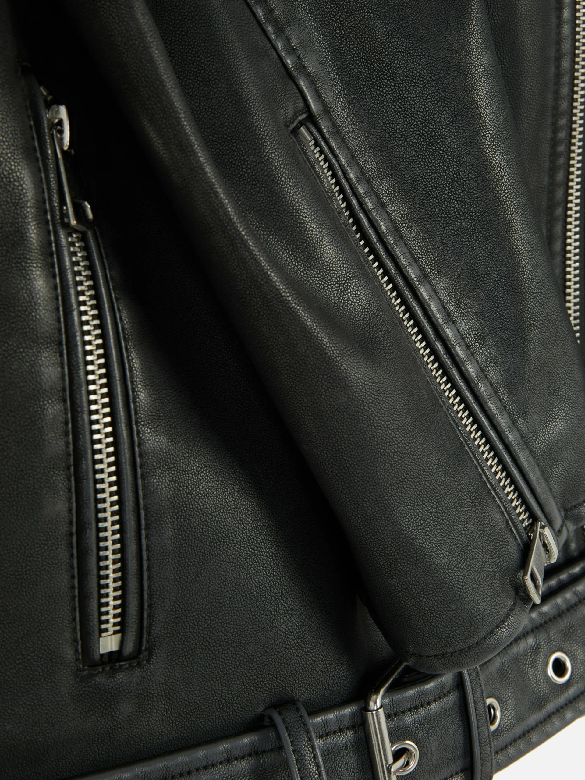 Mujer Primark Abrigos Y Chaquetas|Chaqueta Motera De Piel Sintética Efecto Desgastado