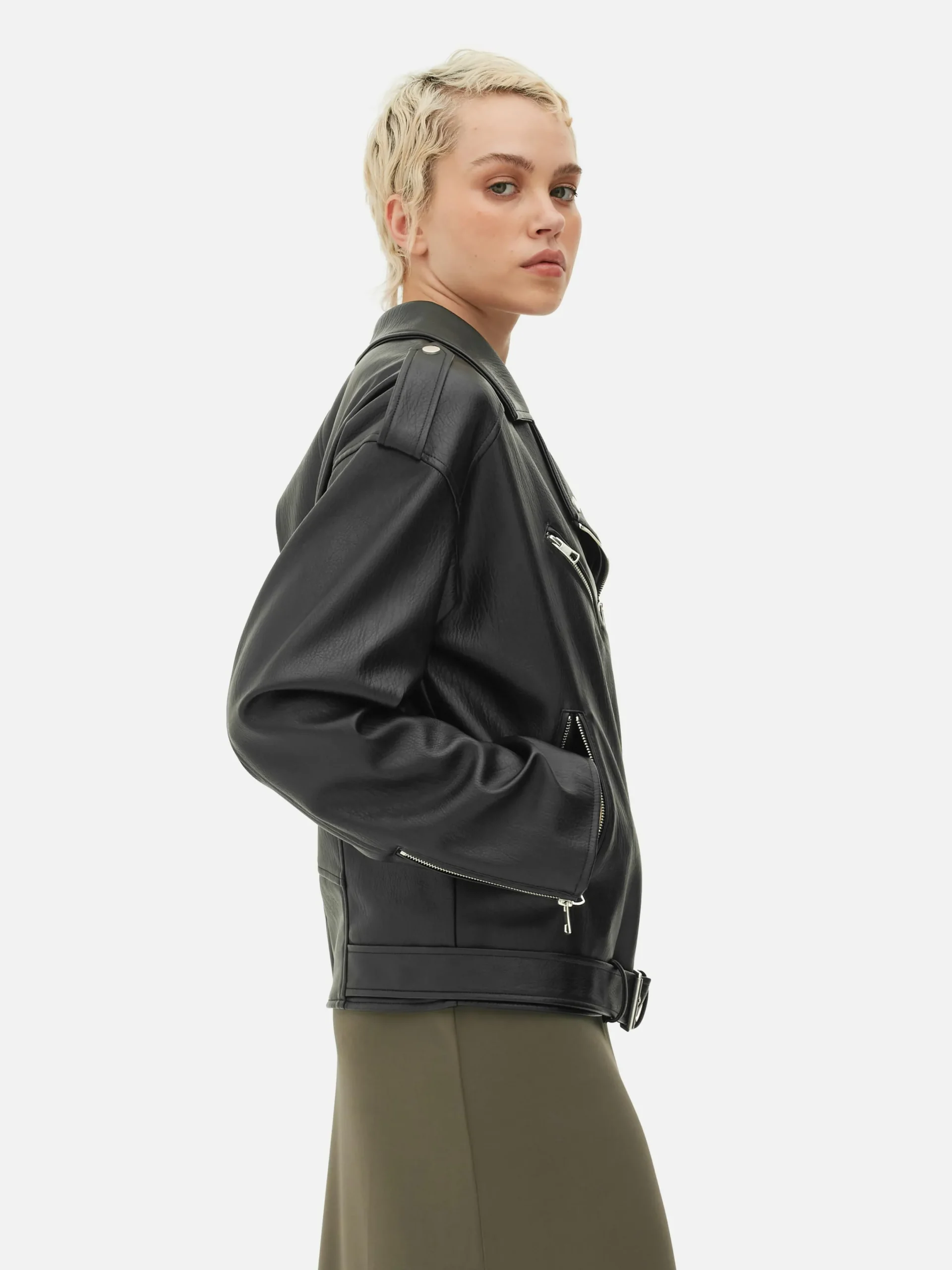 Mujer Primark Abrigos Y Chaquetas|Chaqueta Motera Texturizada