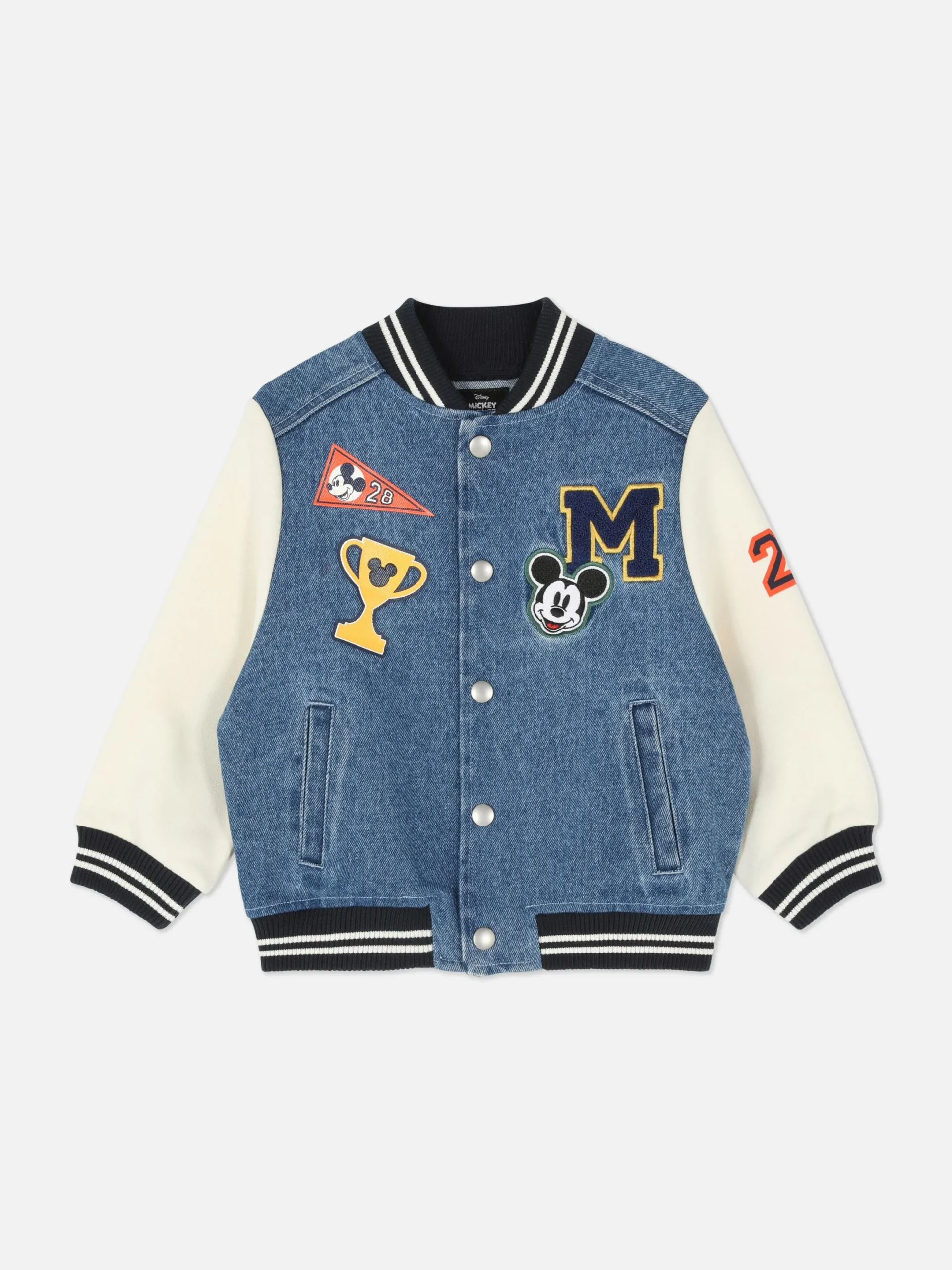 Niños Primark Abrigos Y Chaquetas|Chaqueta Vaquera Varsity De Mickey De Disney