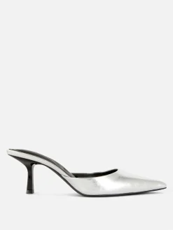 Mujer Primark Moda Gótica|Tacones|Chinelas De Puntera Afilada Con Tacón