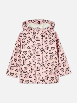 Niños Primark Abrigos Y Chaquetas|Chubasquero Con Corazón De Leopardo