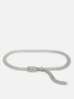 Mujer Primark Cinturones|Cinturón Con Adornos De Strass