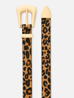 Mujer Primark Cinturones|Cinturón De Leopardo Texturizado