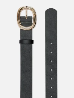 Mujer Primark Cinturones|Cinturón Texturizado Con Hebilla Redonda